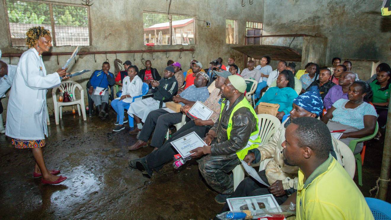 Training of butchers in Kirinyaga County. PHOTO/COURTESY